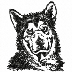 Dogs Embroidery Design 8 Dogs Embroidery Design 8